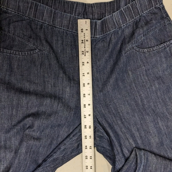 NWT J Jill Pure Jill Indigo Pants Denim Pull On Pants S Blue Jean Lightweight - Picture 4 of 7